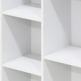 Furinno White 11-Cube Reversible Open Shelf Bookcase 11107WH