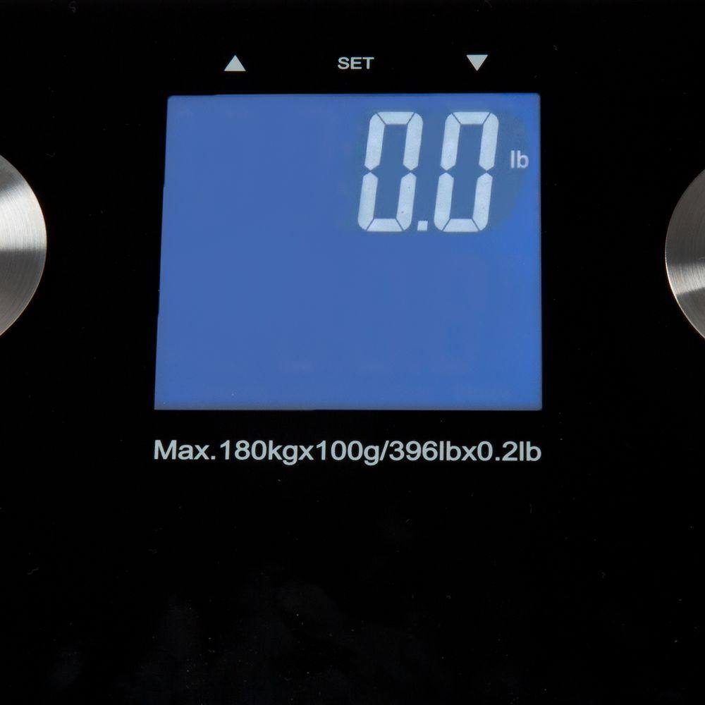 Bluestone Digital Large LCD Display Body Fat Scale in Black M010030