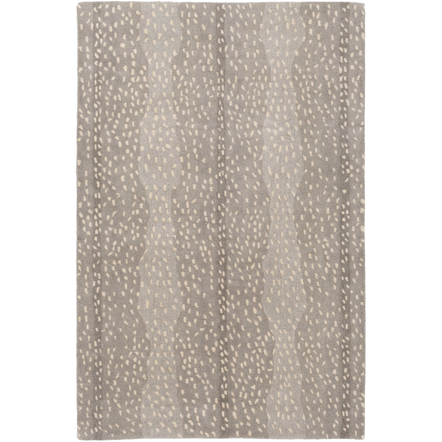 Gazelle Hand Tufted Rug in Medium Gray, Taupe, Light Gray, Beige