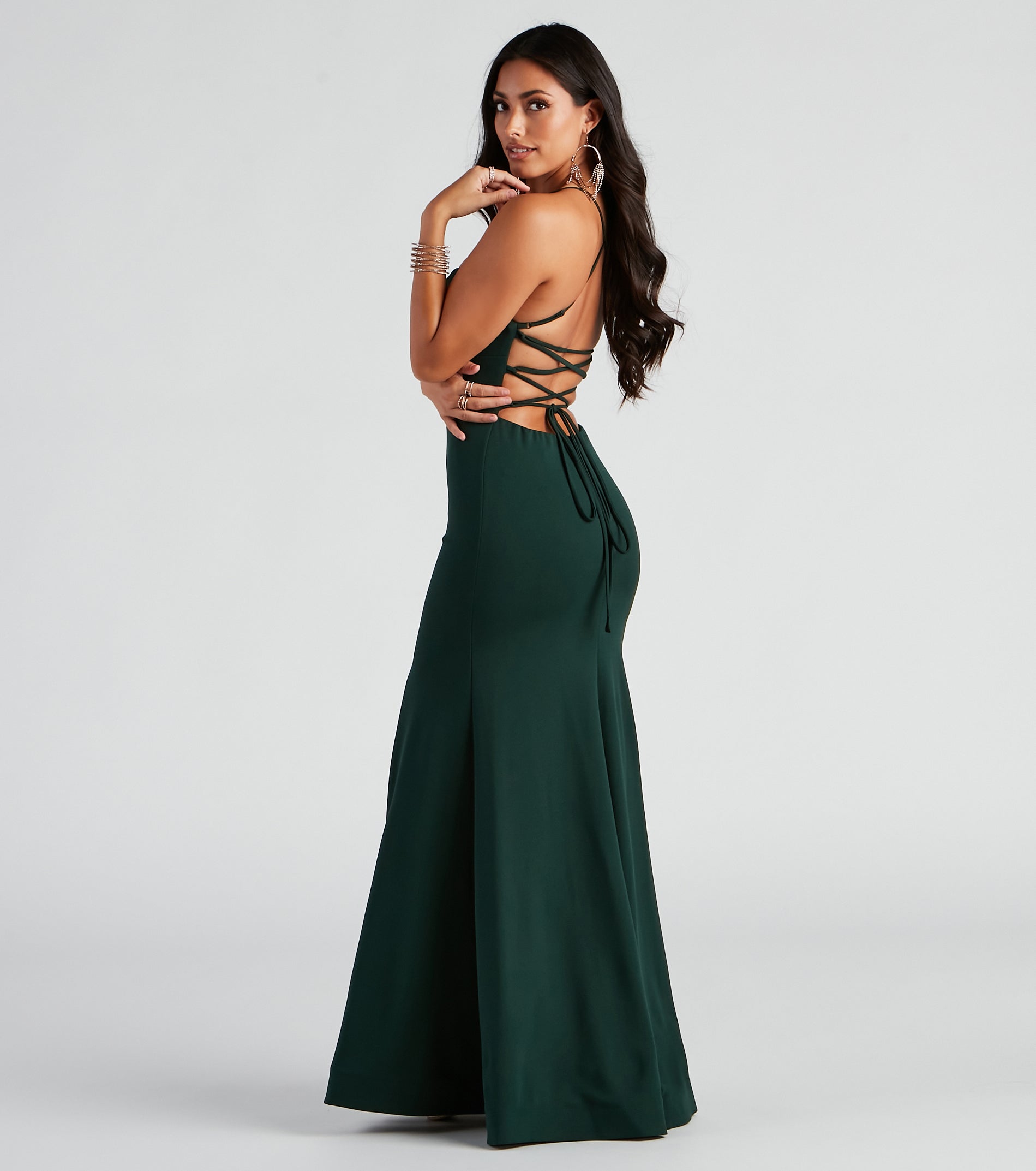 Eden Formal Lace-Up Mermaid Dress