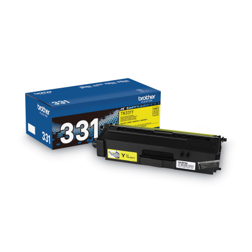 Brother TN331Y Toner， 1，500 Page-Yield， Yellow