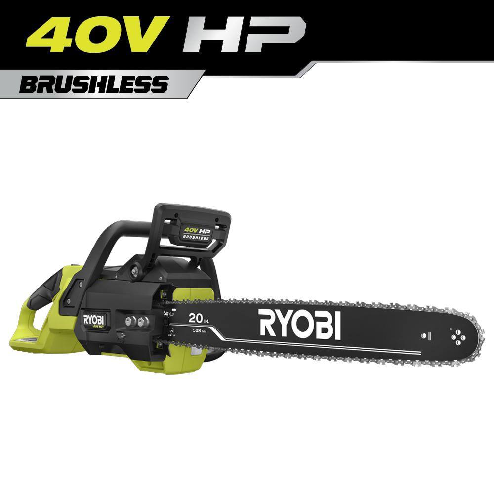 RYOBI 40V HP Brushless 20 in. Battery Chainsaw (Tool-Only) RY405011BTL