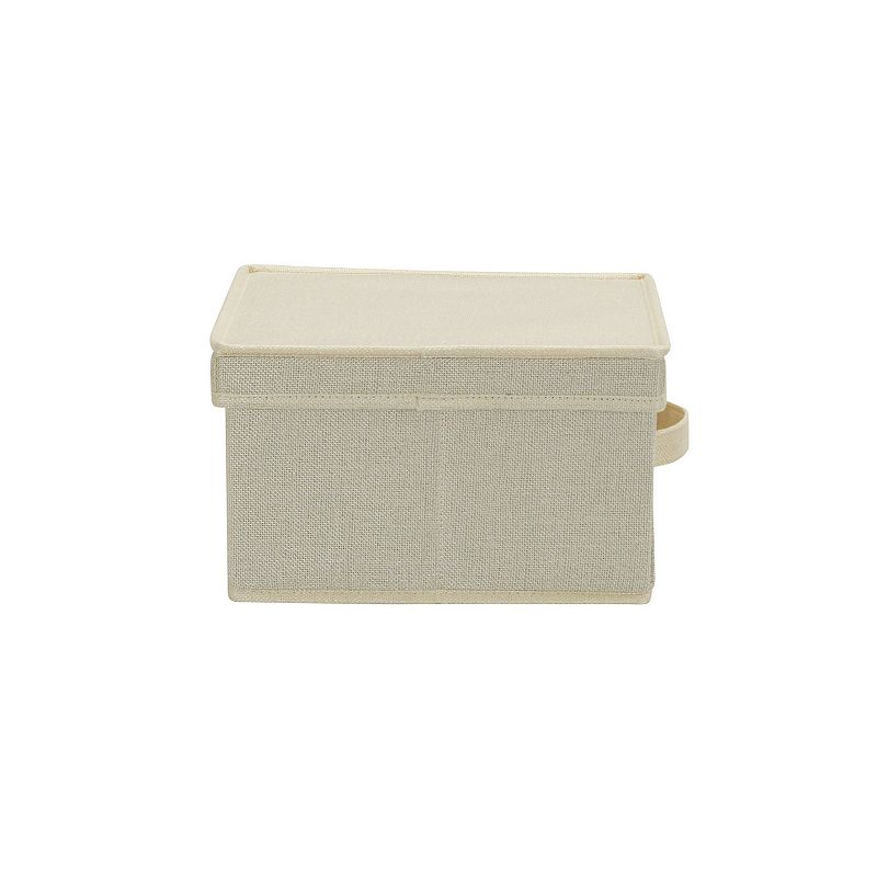 Household Essentials Medium Canvas Storage Boxes with Lids