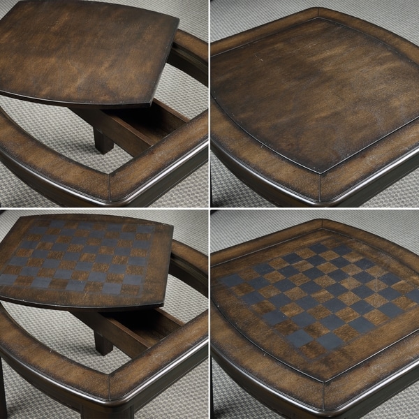 Darlington Game End Table with Chessboard by Greyson Living