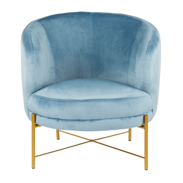 Chloe Upholstered Accent Chair with Metal Legs