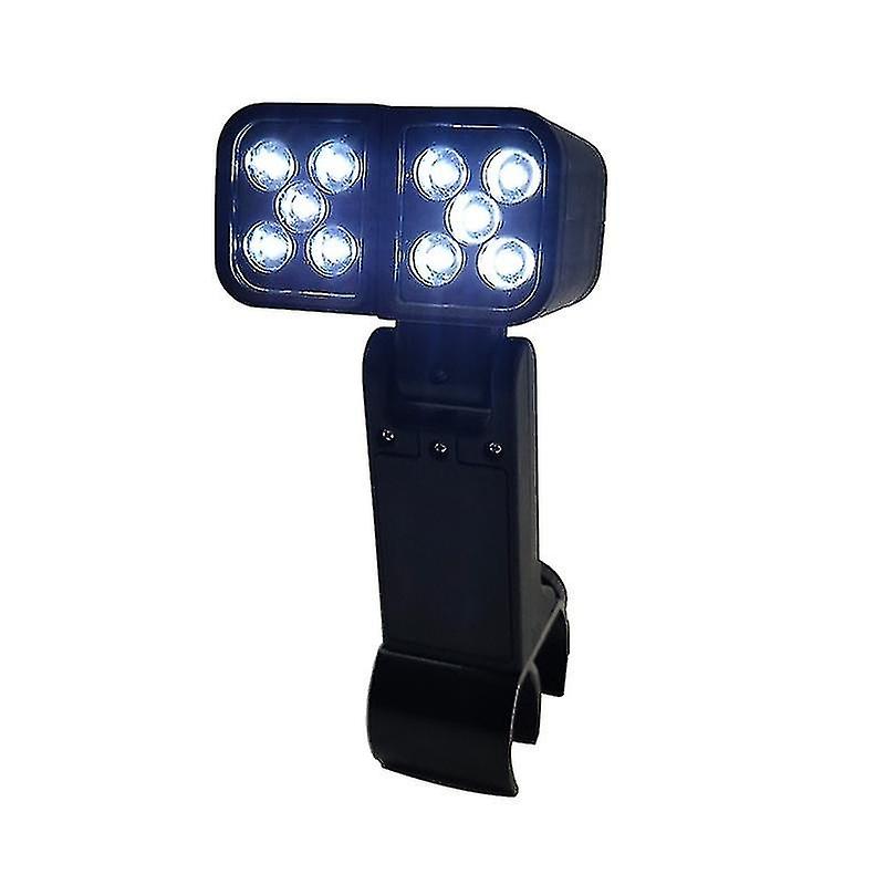 Outdoor Camping Lamp Double Head Rotatable Bbq Led Light Night Riding Lights Battery Powered Portabl