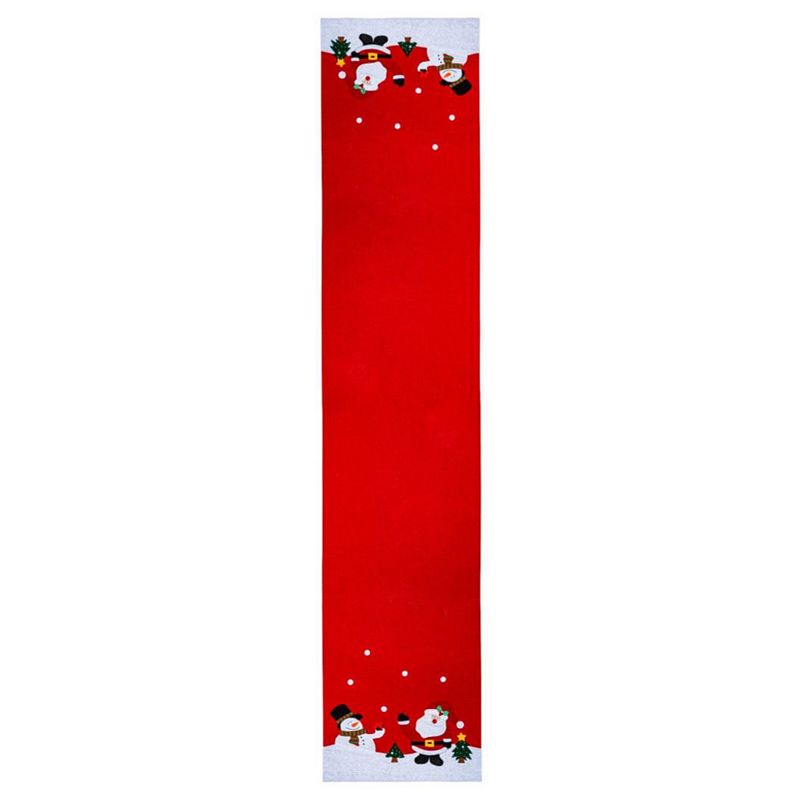 Christmas Holiday Santa And Friends Table Runner