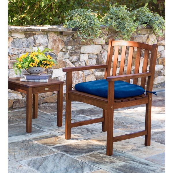 Eucalyptus Wood Side Table，Lancaster Outdoor Furniture Collection