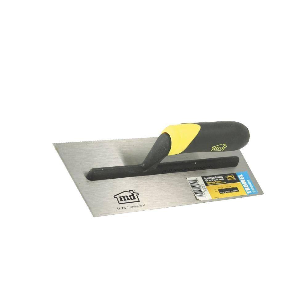 M-D Building Products 116 in. x 132 in. x 132 in. Premium U-Notch Flooring Trowel 20051