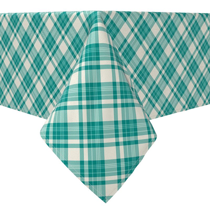 Square Tablecloth， 100% Cotton， 60x60， Plaid 11