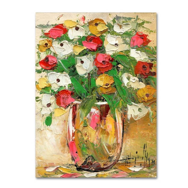 X 18 quot Hai Odelia x27 spring Flowers In A Vase 7 x27 Canvas Art