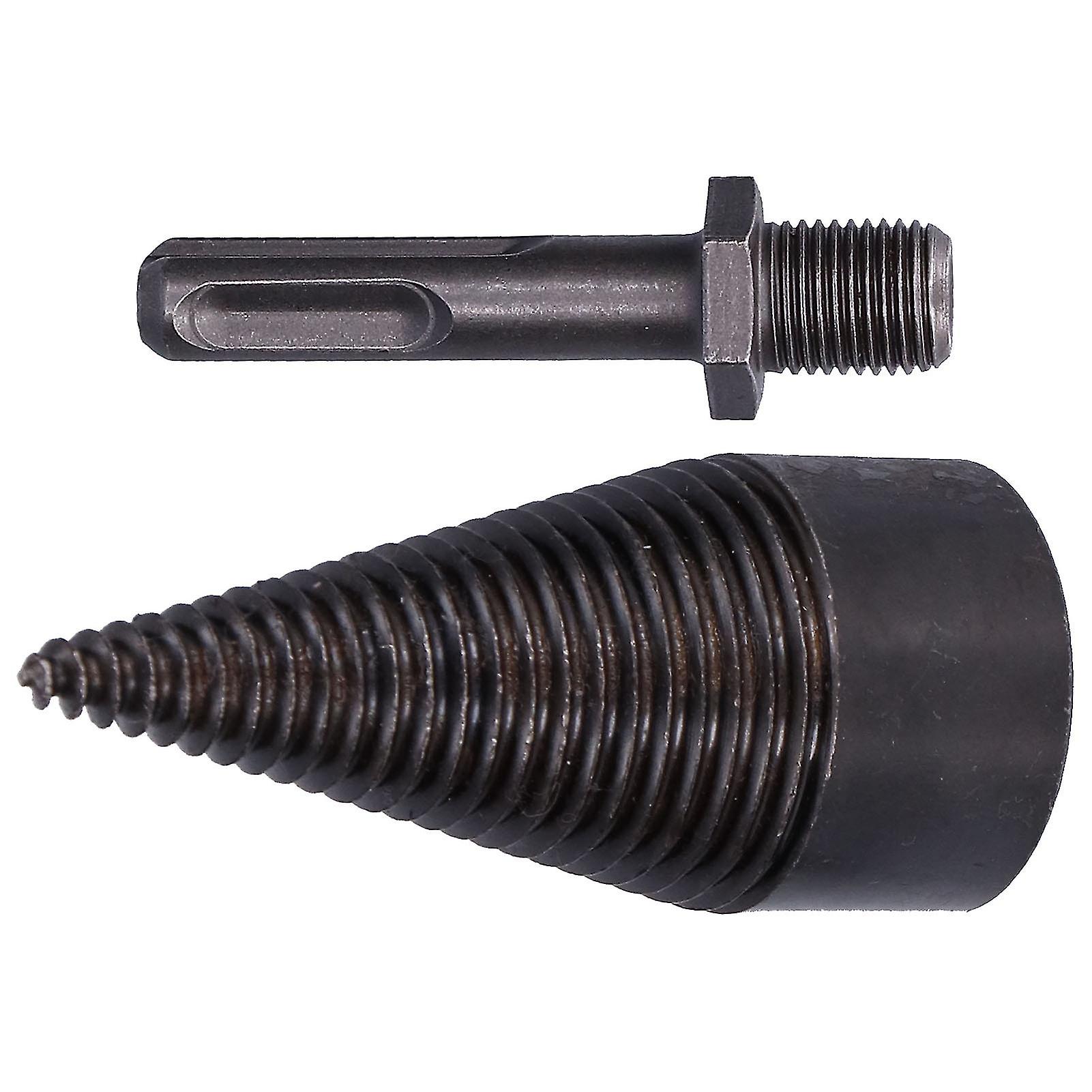 42mm Wood Splitter Bit Chopping Tool HighSpeed Steel for Electric Hammer Impact Drill(Round Handle )