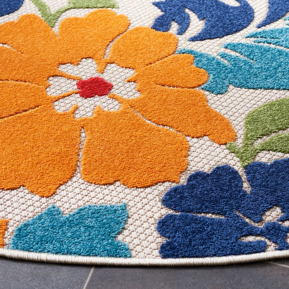 SAFAVIEH Cabana Avia Indoor/ Outdoor Waterproof Patio Floral Rug