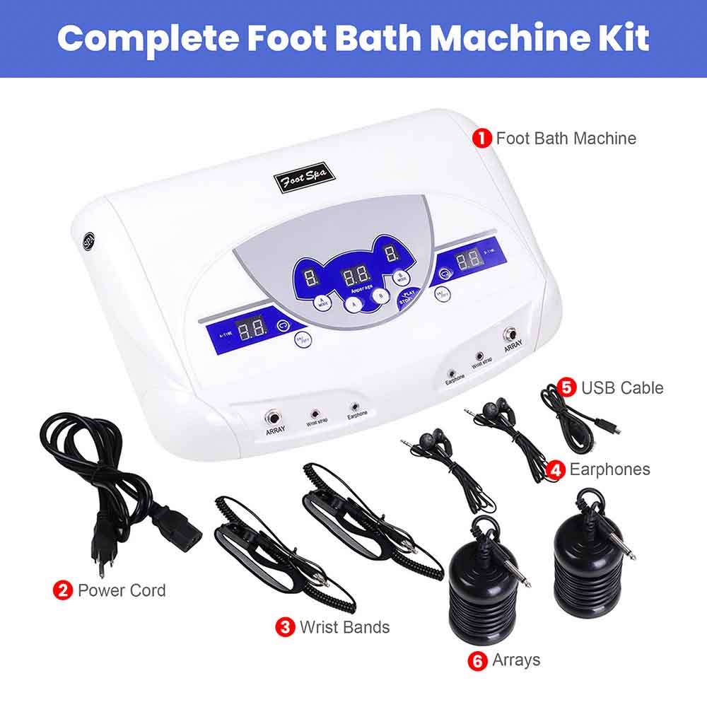 Yescom Dual Ionic Foot Spa Machine w/ Mp3 Music Player