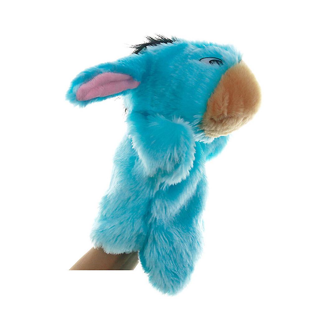 1pc Plush Hand Puppet Toy Cartoon Donkey Plush Finger Doll Toy For Kids Children (random Color)