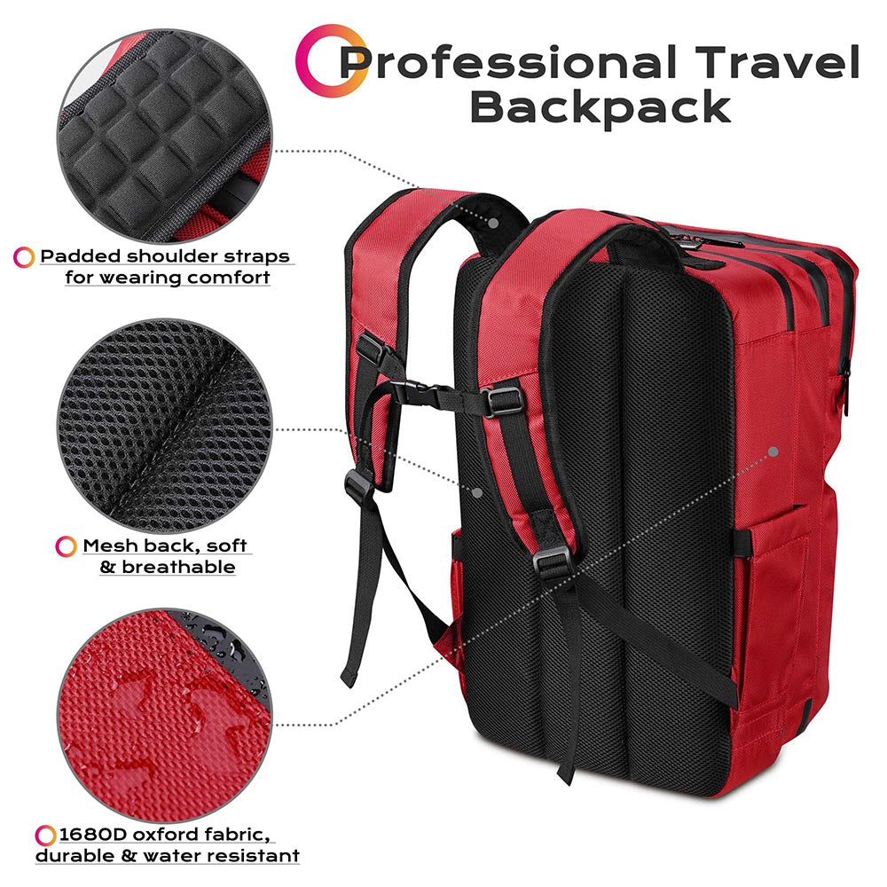 Byootique Pro Artist Makeup Backpack 2 Layers Travel Backpack