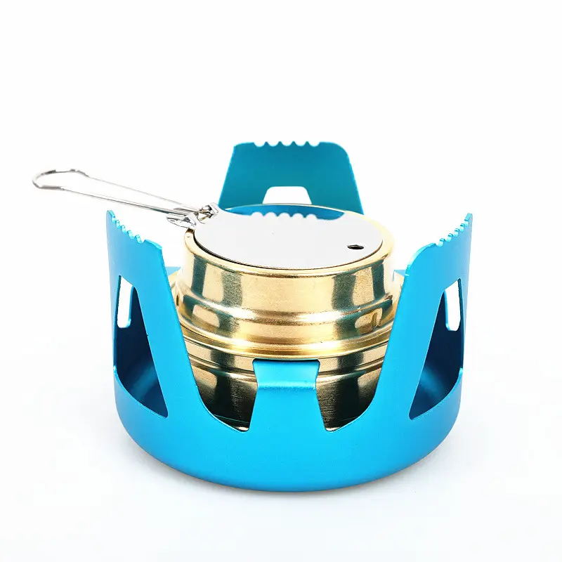 Portable Alcohol Stove Aluminium oy Brass Mini Burner for Outdoor Camping  Hiking  Backpacking Picnic