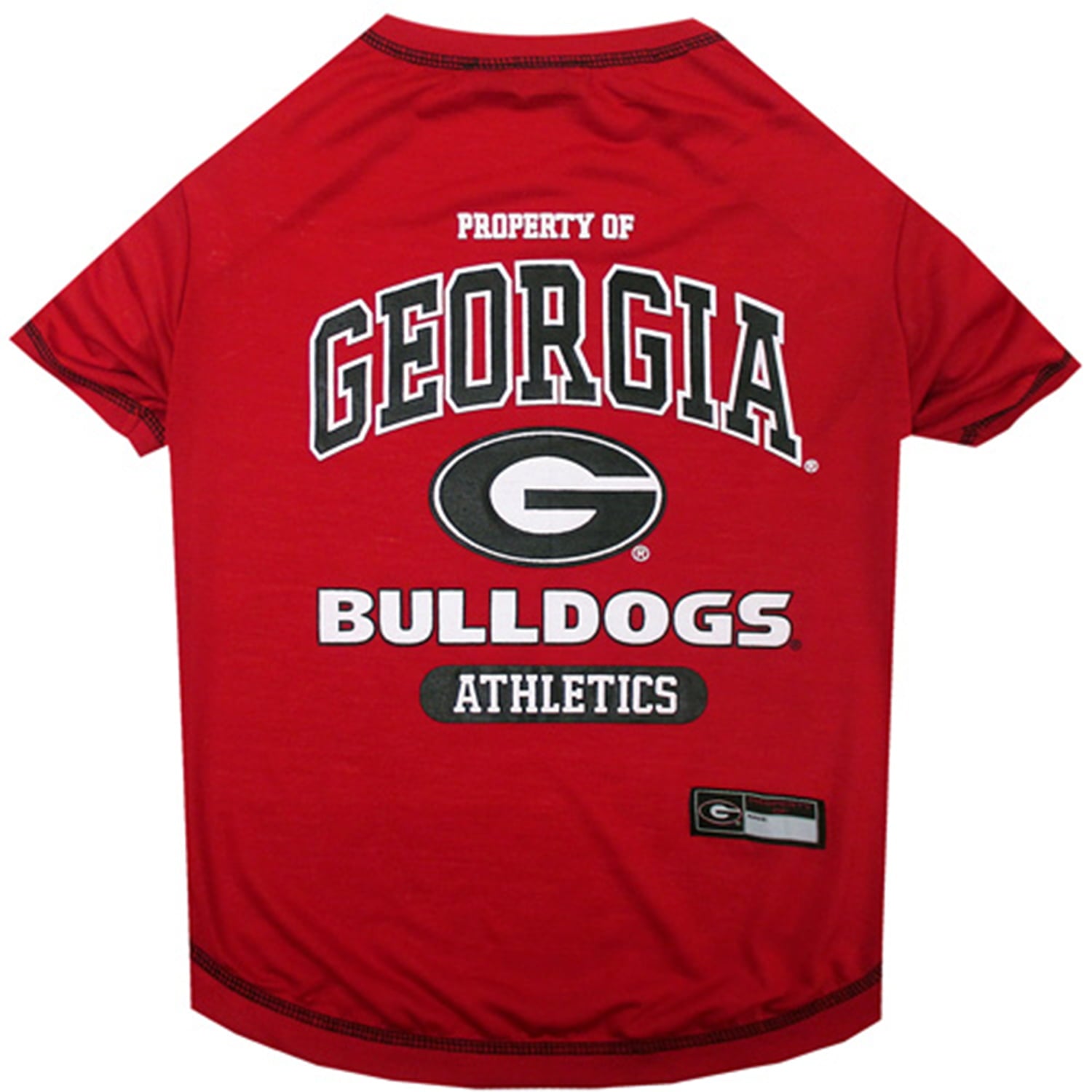 Pets First Collegiate Georgia Bulldogs Pet Dog T-Shirt in 5 Sizes - Medium