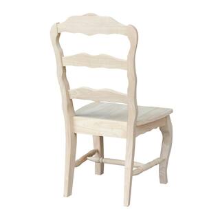 International Concepts Versailles Unfinished Wood Side Chair (Set of 2) C-920P