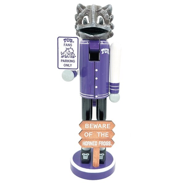 12 TCU Beware of the Horned Frogs Nutcracker