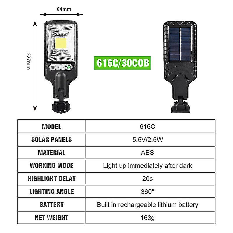 Miman New Outdoor Solar Street Light Waterproof Sensor Garden Light Rotatable Bracket Garden Light Wall