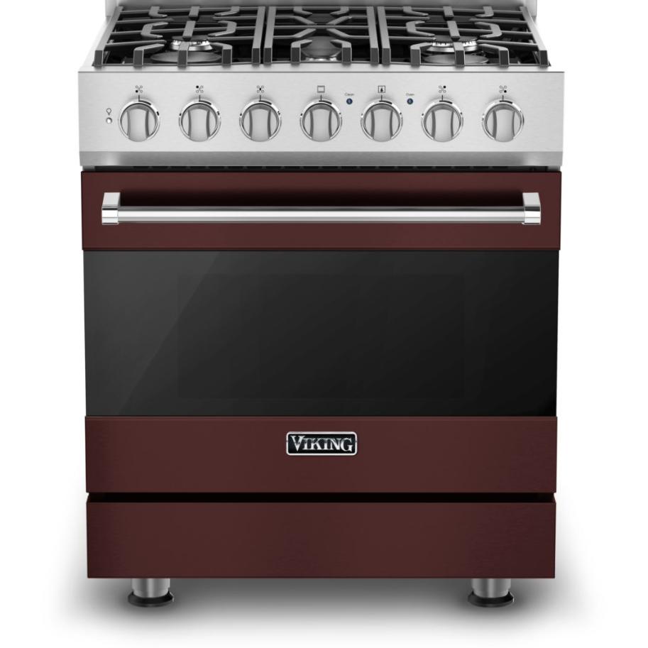 Viking 30-inch Freestanding Gas Range with ProFlow Convection Baffle RVGR3302-5BKALP