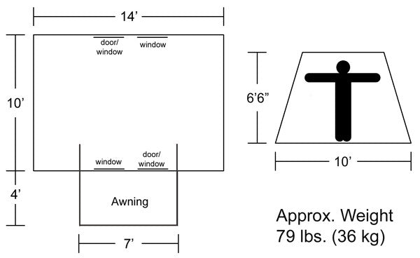 Kodiak Flex-Bow Deluxe 6014 8 Person Tent