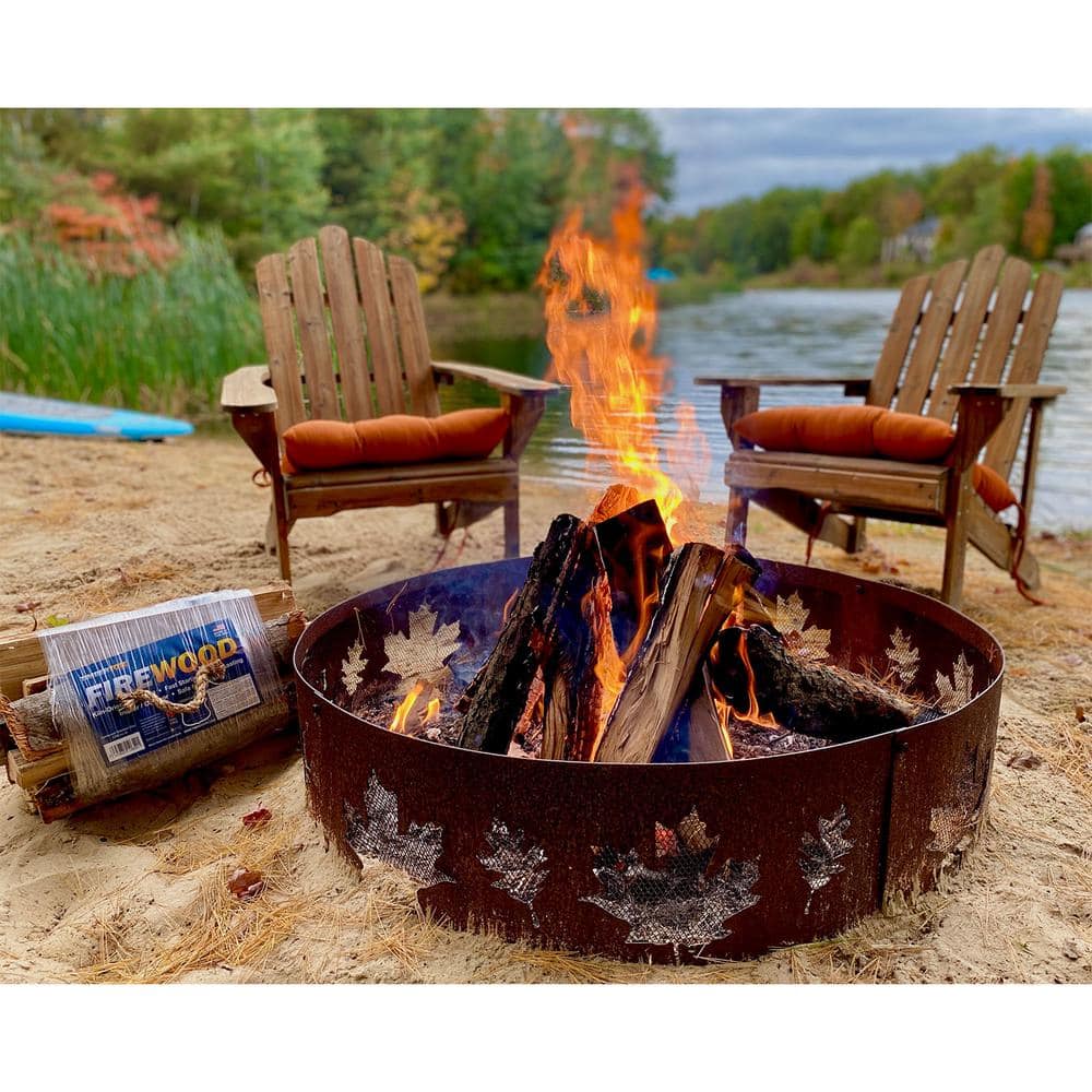 TIMBERTOTE Natural Hardwood Mix Fire Log Firewood Bundle for Fireplace and Firepit TBT-2001