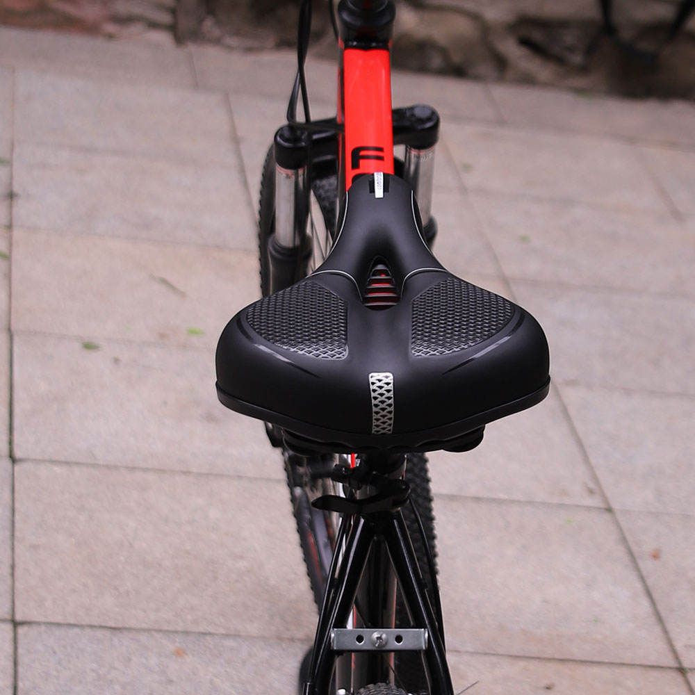 Bike Saddle Seat Comfortable Saddle Waterproof Bicycle Cushion Seat with PU leather