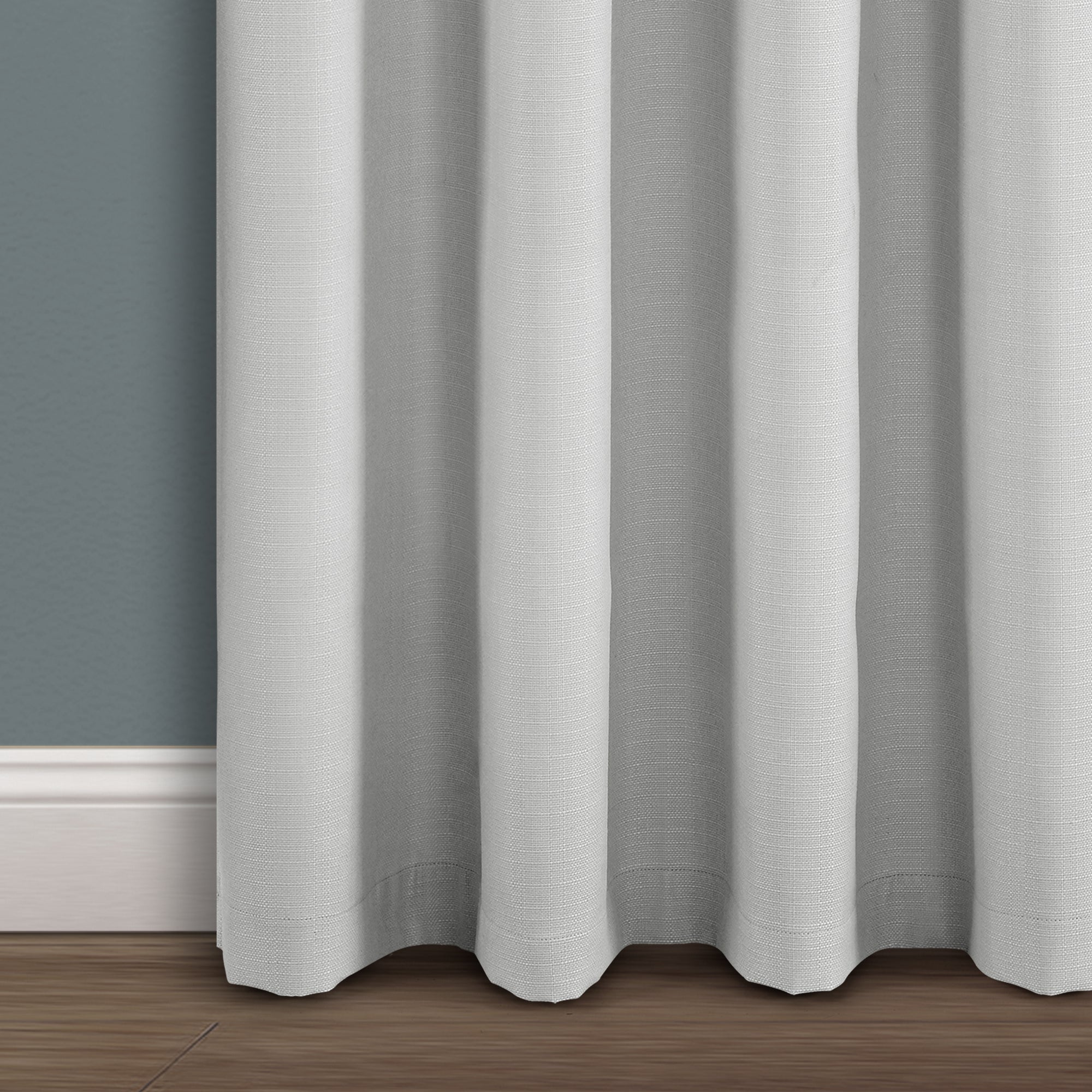 Faux Linen Absolute Blackout Window Curtain Panel