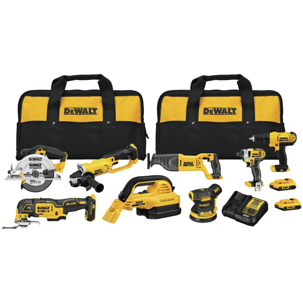 DW 20V 8 Tool Combo Kit DCK883D2 from DW