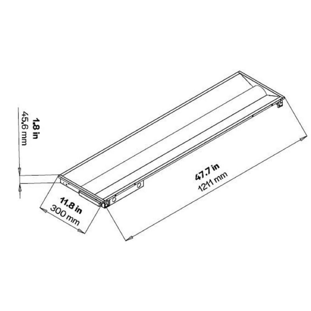 HALCO LIGHTING TECHNOLOGIES 1 ft. x 4 ft. 2190- 4437 Lumens Volumetric Integrated LED White Panel Light Wattage and CCT Selectable 350040005000K 14FSVPL8DU 81779