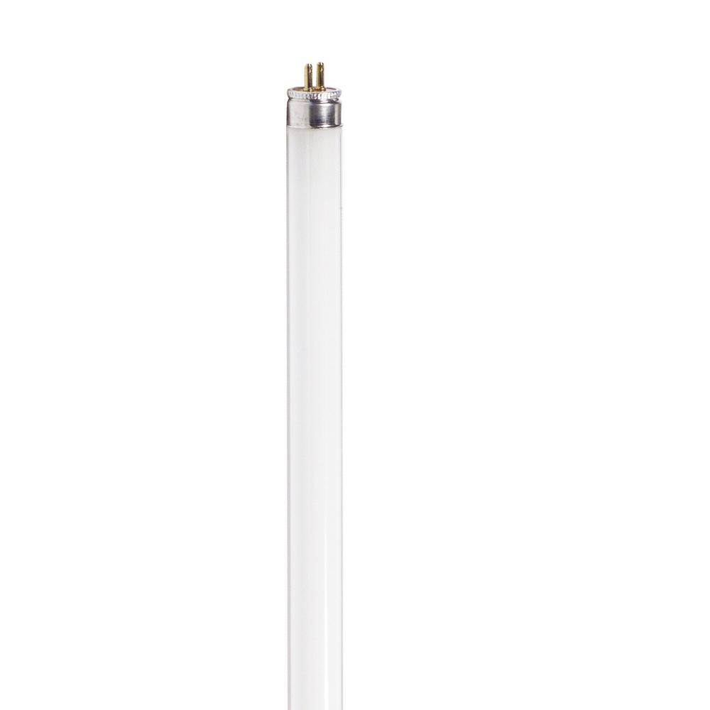 Philips 8-Watt 12 in. Linear T5 Fluorescent Tube Light Bulb Bright White (3000K) (1-Pack) 546465