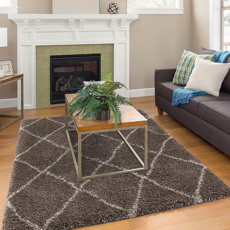 Concord Global Ocean Lattice Shag Rug