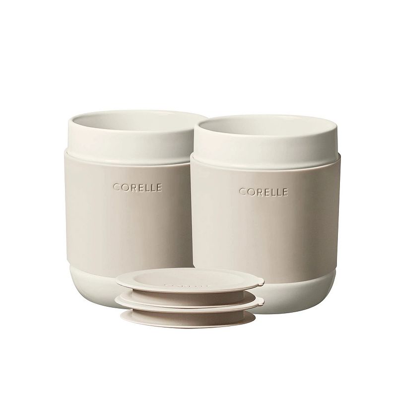 Corelle 4-pc. Stoneware Tumbler with Silicone Lid Set