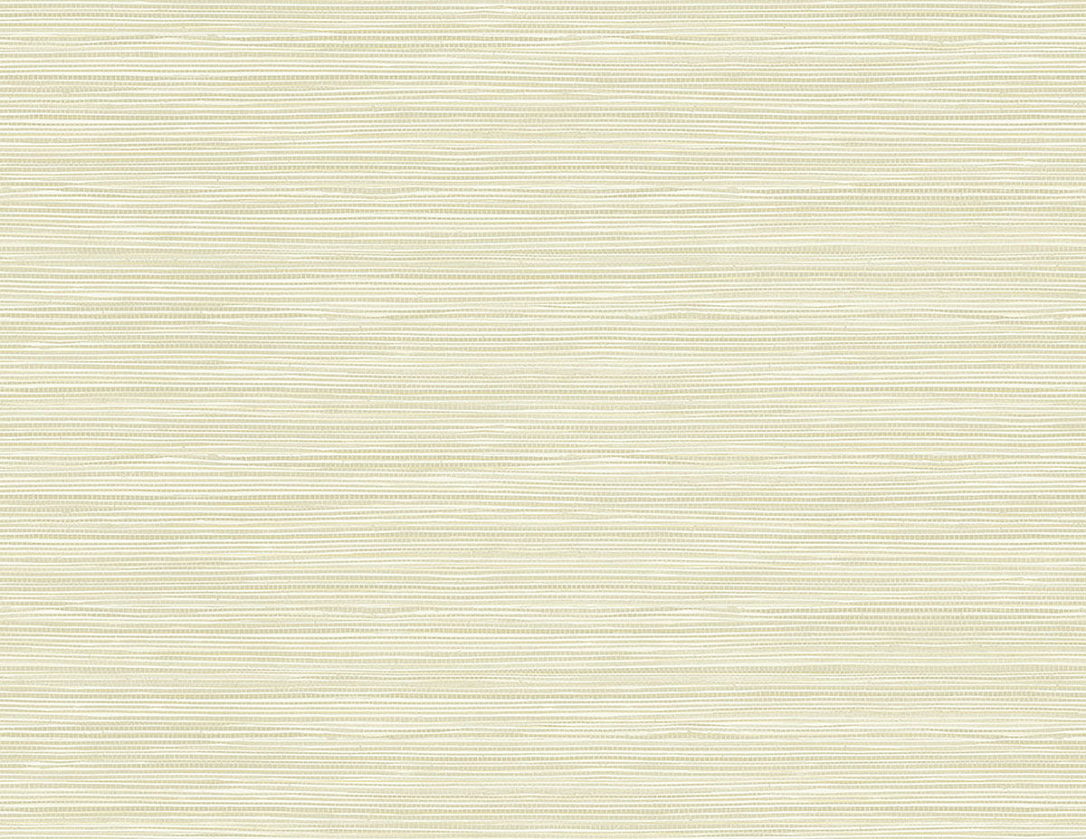 Bondi Cream Grasscloth Texture Wallpaper from the Warner XI Collection