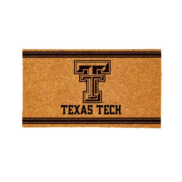 Evergreen Texas Tech University Logo Turf Mat Brown 28 X 16 Inches Indoor Outdoor Doormat