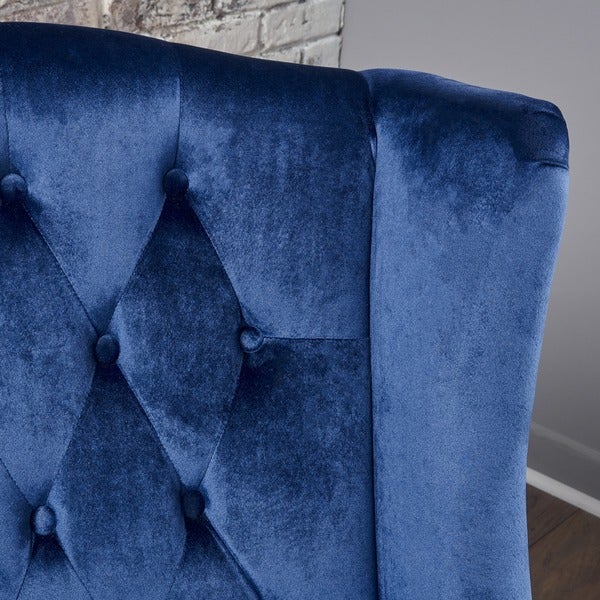 Toddman High-Back Velvet Club Chair by Christopher Knight Home