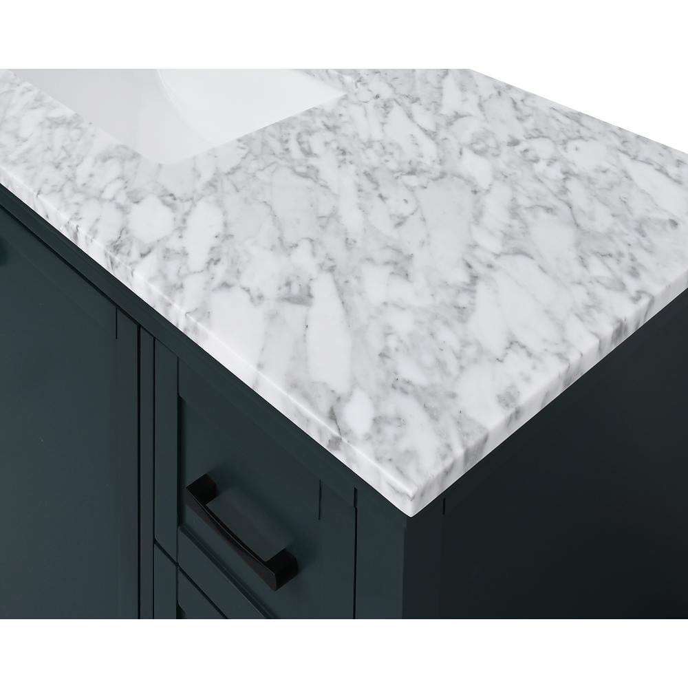 Home Decorators Collection 49 in W x 22 in D Bianco Carrara White Marble Vanity Top with White Basin