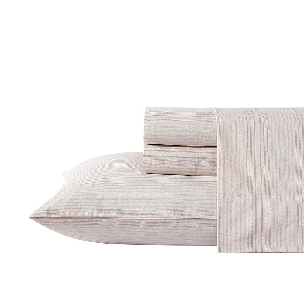 Kenneth Cole Printed Percale Cotton Sheet Set