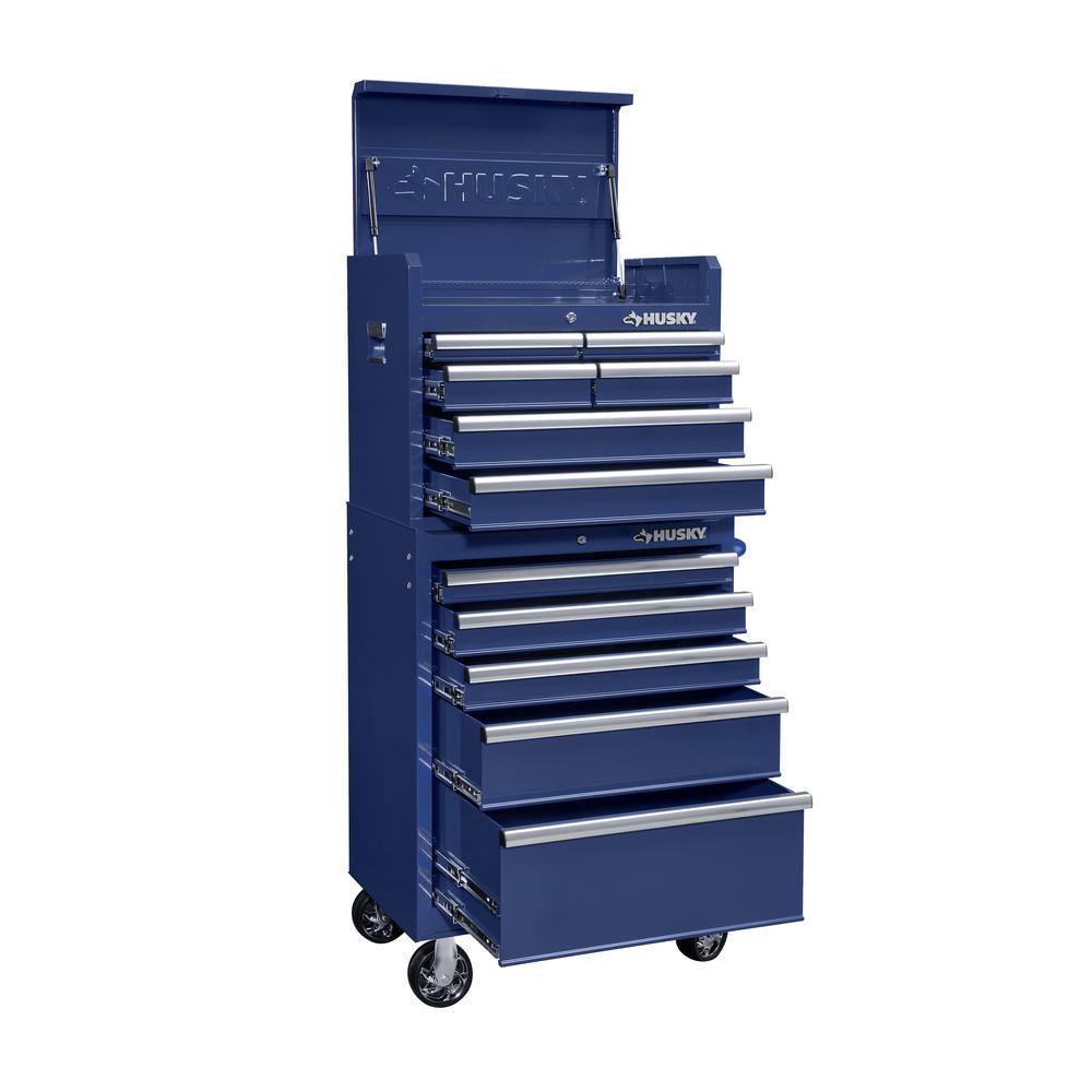 Husky 27 in. 11-Drawer Tool Chest and Cabinet Blue UACT-H-270111B