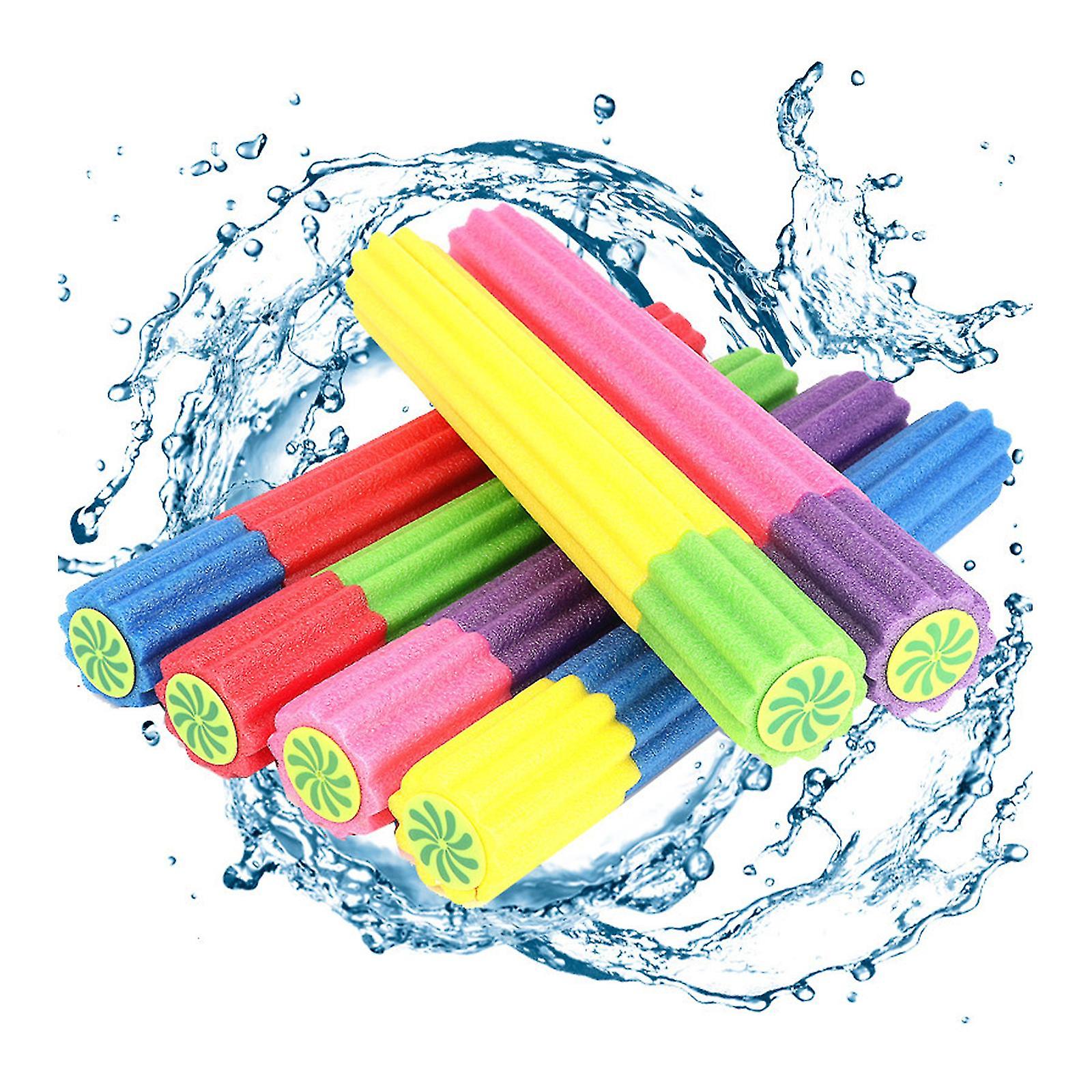 Foam Water Guns Pool Toys Set， 6 Pack Of High Appearance Water Squirt Guns For Summer Water Fight， Safe Epe Material Protect Small Hands， Long Range W