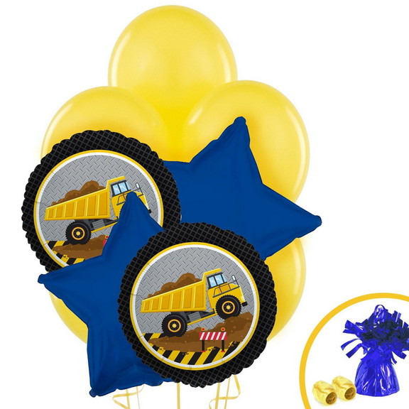 BIRTH9999 258096 Construction Party Balloon Bouque...