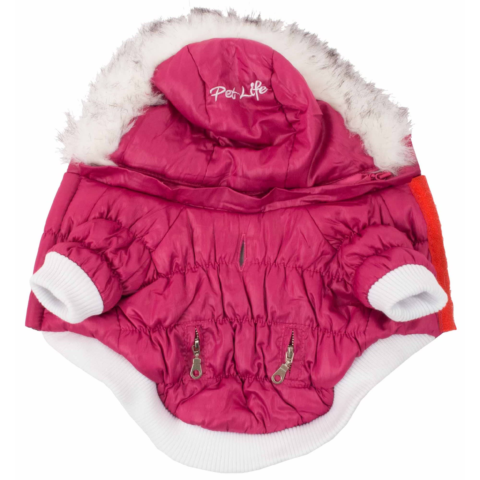 Pet Life Metallic Pink Dog Parka， Small