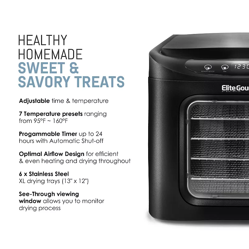 Elite Gourmet 6-Tier Food Dehydrator