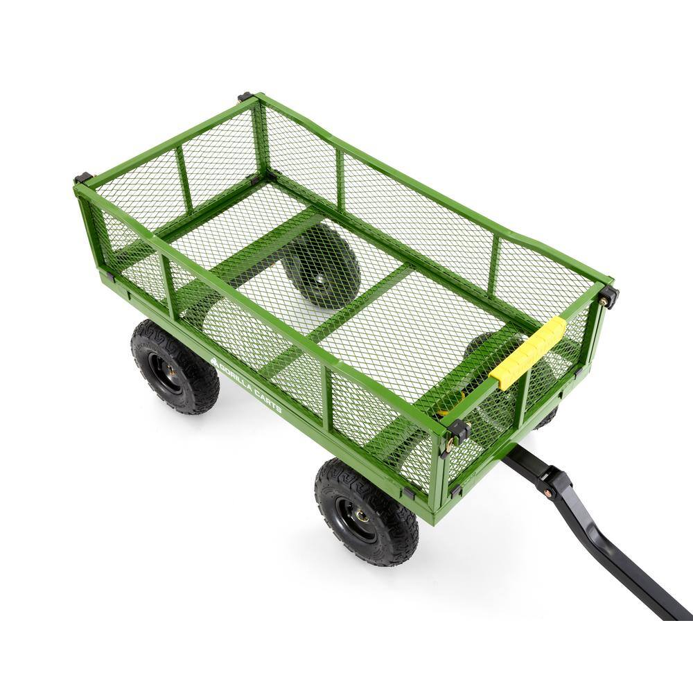 GORILLA CARTS 4 cu. ft. Metal Garden Utility Cart GCG-2140