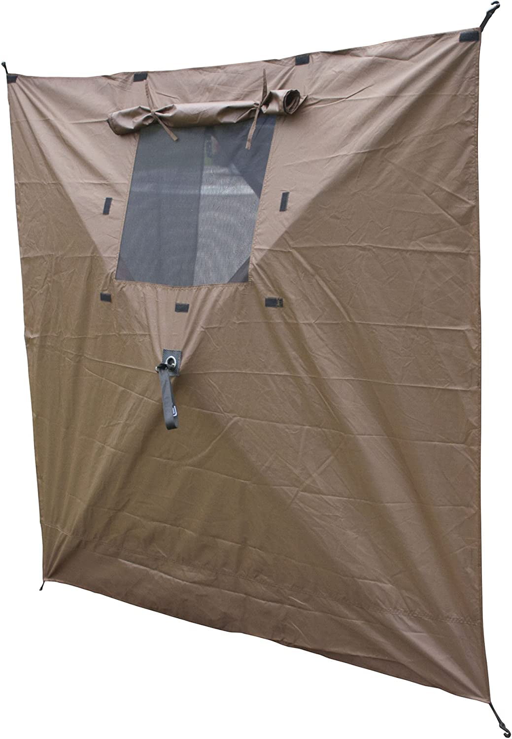 Clam Wind and Sun Panel Attachment for Traveler， Venture， and Escape Screen Shelter Canopy Tent， Accessory Only， Brown (3 Pack)