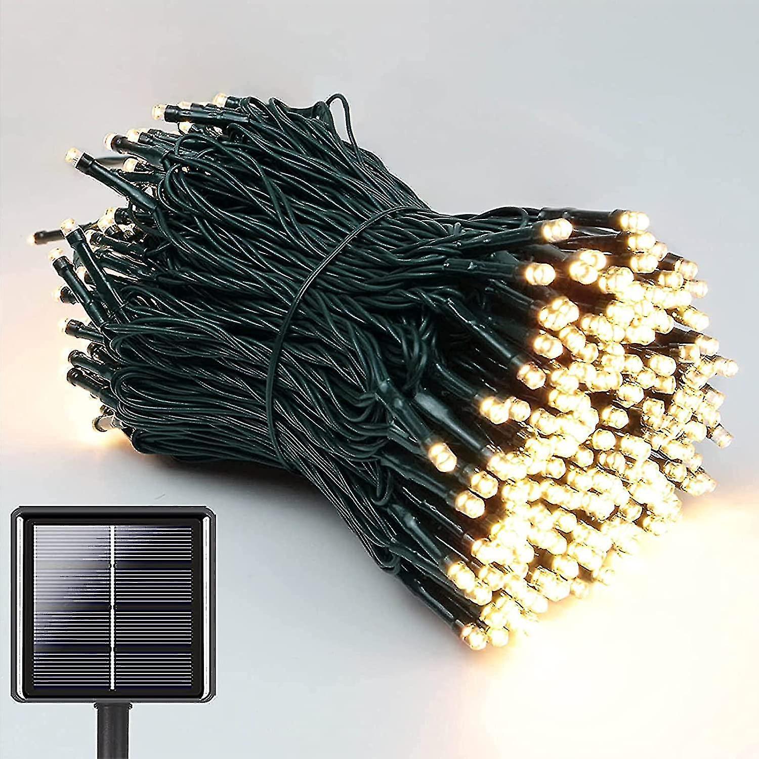 Solar Light Chain Outside， 22m 200 Led Solar Light Chain Outside Waterproof， 8 Modes Solar Light Cha