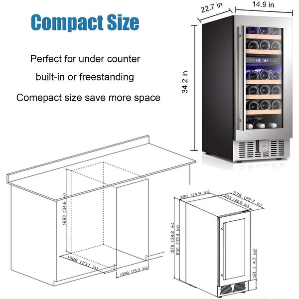 Wine Cooler Beverage Refrigerator Beer Mini Fridge