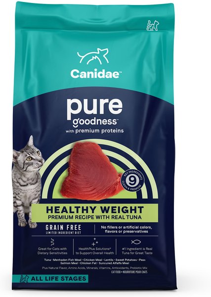 CANIDAE Grain-Free PURE Limited Ingredient Indoor Tuna Formula Dry Cat Food